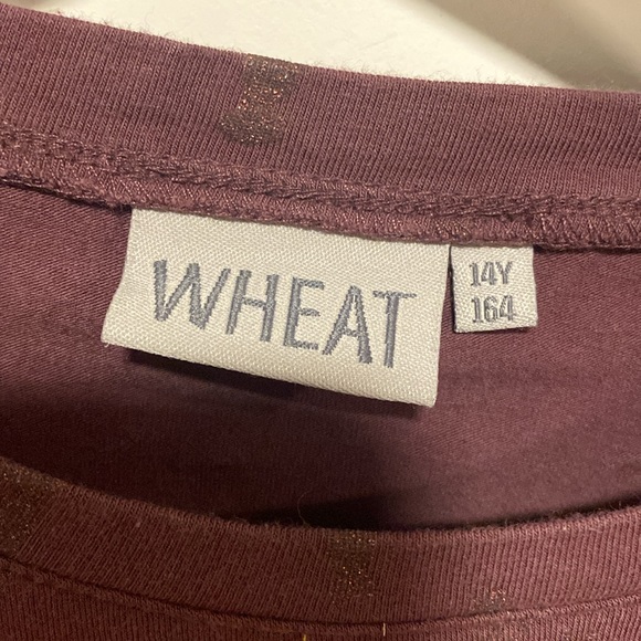 Wheat Kids ruffle long sleeve sz 14 youth - Picture 2 of 2